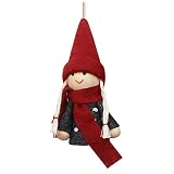 AKTOUR Pflanzen Ständer liefert kreative Weihnachtsbaum-Anhänger-Weihnachtspuppe Mann Mini-Puppe kleine Puppe Zugfedern Für Schaukel (GY2, One Size)