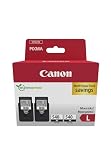 Canon PG-540L (2 x Schwarz) Original-Tintenpatronen mit hoher Reichweite, Doppelpack in recyclebarer Verpackung