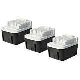 vhbw 3X Akku kompatibel mit Makita HP347DWEX3, HP347D, HP347DWE, DTW280RMJ, DTP131Y1J, DTP131RMJ Werkzeug (4000 mAh, Li-Ion, 14,4 V)