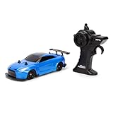 Jada Toys Fast and Furious RC Drift Auto - Nissan GT-R R35 Ben Sopra 2009 (19 cm) als ferngesteuertes Spielzeugauto für Fans & Kinder ab 6 Jahre, max. 8 km/h, 2,4 GHz Fernbedienung, inkl. B