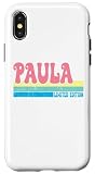 Hülle für iPhone X/XS PAULA Name Personalisierte Süße Idee Groovy F