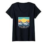 Damen Faith Hope Love Corinthians 13:13 - Vintage Bibelvers T-Shirt mit V