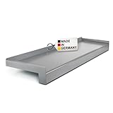 TJ Fensterbank Außen Aluminium Silber E6/EV1 50 mm x 1400 mm/robuste Fensterbank Außen Aluminium in Silber/einfach montierbare Alu Fensterbank Außen/Fensterbrett Außen Made in Germany