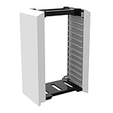 Queen.Y Vertikaler Ständer Für PS5 Spiele Disk Tower Spielzubehör Organizer Premium Game Storage Tower Stand Game Disc Box Lagerregal 12 Spiele Disc Halter Lagerregal für PS5 PS4 Game D