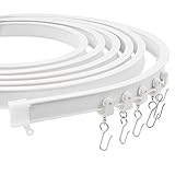 Trimold Premium 3 m Deckenvorhangschienensystem, flexibles und langlebiges Design für müheloses Gleiten, ideal für Duschfenster, Wohnmobil-Raumteiler, Privatsphäre und Heimdek