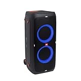 JBL PartyBox 310 in Schwarz – Trag- und rollbarer Bluetooth Party-Lautsprecher mit Lichteffekten – Spritzwassergeschützte, mobile Musikbox mit Akk