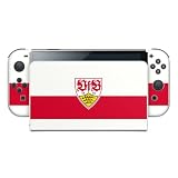 DeinDesign Skin kompatibel mit Nintendo Switch OLED Folie Sticker VfB Stuttgart Offizielles Lizenzprodukt Log