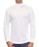 RAGMAN Herren RAGMAN Stehkragenshirt langarm Gr. L, Weiss-006