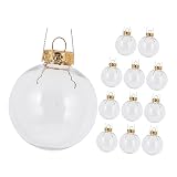 KONTONTY 12St Weihnachts Party Christmas Tree befüllbare Dekokugeln weihnachtsschmuck selber Machen dekorative weihnachtskugeln Weihnachtsdekoration zum Aufhängen das Haustier G