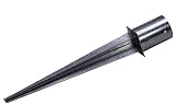Pfostenträger Einschlaghülse rund für Rundpfosten 80 mm Gesamtlänge 75 cm (Ø 81 mm) -SCHNELLER VERSAND AUS DEUTSCHLAND