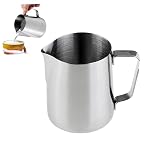 Alipis Kaffeegießkanne Espresso-Aufschäumtassen Milchschaumbecher Kaffeemilchkännchen aus Stahl Milch dämpfen capuccinomaschinen kaffepadmachichne milk Milchgießbecher Tasse Kaffee gieß