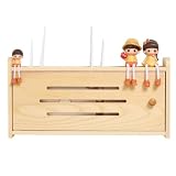 Nuturalb Wandregale, kabelloser WLAN-Router, Aufbewahrungsbox, Netzwerk-Modem-Router-Abdeckung, Regal, TV-Unterreihe, Steckdose, Okklusionsbox, Schreibtisch-Aufbewahrungsregal (Nuturalb)