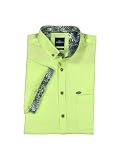 engbers Herren Herren Kurzarm-Hemd Regular, 36875, 36875, Hellgruen in Größe XXL