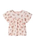 Vertbaudet Bio-Kollektion: Mädchen Baby T-Shirt mit Blumenprint Hellrosa 92/98