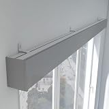 Verstellbare Gardinenstange aus Metall mit Volant für Deckenmontage, anpassbare Fensterschiene für Wohnzimmer und S