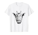 Selbst gemalt Giraffen Bild Giraffe Shirt Bleistiftzeichnung T-S