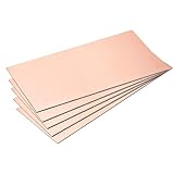 sourcing map 5 Stück PCB Kupfer Plattierte Platinen Laminat 200mm x 100mm x 1.5mm FR4 Glasfaser Einseitig für Schaltungsprojek