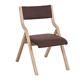 Vintage Esszimmerstuhl aus Massivholz mit klappbarer Rückenlehne, gepolstertem Sitz und stapelbarem Design für Erwachsene, Stil 3
