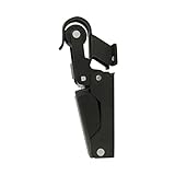 Amig - Türstopper - Hydraulische Türschließer - Hergestellt aus Aluminium - Maße: 108 x 32 mm - Ideal für Türbremse, Türstopper oder Türdämpfer - Farbe: Schwarz - Maximales Gewicht 40 kg