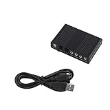 Ps4 Bluetooth Adapter USB 6 5.1 Soundkarte Schwarz 6 Kanal Soundkarte USB Externer Digitaler Optischer SPDIF Audioausgangsadapter für PC