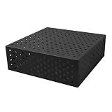 GOCHUSX Display-Sockelständer, Sockelsäulen-Displayboxen, Quadratischer Display-Sockelständer, Requisiten Dessert-Tischdekoration Für Bekleidungsgeschäfte(Schwarz,45x45x16cm)