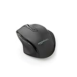 Amazon Basics Ergonomische kabellose USB Maus - DPI einstellbar - Schw