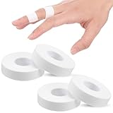 YBEATY 4 Rollen Sporttape Weiß Finger Tape Hypoallergenes Tapes Fingertapes weiß Extra Stark Schweißbandage Füße Schutzausrüstung für Outdoor Sport Boxen Volleyball Klettern Hand Torwart Training