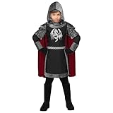 W WIDMANN MILANO Party Fashion - Kinderkostüm dunkler Ritter, Soldat, Mittelalter, Faschingskostü