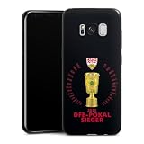 Slim Case extra dünn kompatibel mit Samsung Galaxy S8 Duos Silikon Handyhülle schwarz Hülle VfB Stuttgart Pokal Offizielles Lizenzproduk