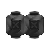 XOSS Vortex Geschwindigkeitssensor, Fahrrad, Bluetooth, ANT+, Dual-Modi, Drehzahlsensor, kabellos, IPX7, wasserdicht, für Smartphones und Fahrradcomputer, 2 Batterien (Vortex Sensor × 2 Stück)