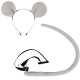 Glixoft Mausohren, Stirnband Und Schwanz, Tier-Cosplay-Set, Cartoon-Anime-zubehör, Bühnen-Requisiten Für Die W
