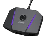 leadjoy VX2 AimBox Adapter Maus Tastatur Konverter für PS4/PS5/Xbox One/Xbox Series X/S, Gaming Tastaturmauskonverter mit 3,5-mm-Audiobuchse für FPS, TPS and RTS