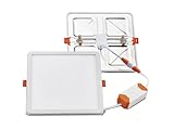 Monkey Ladder Dimmbare Einbauleuchte, quadratisch, 175 x 175 mm, 15 W, 4000 K, weißes Licht, mit verstellbarem Schnitt, ideal für moderne und effiziente Beleuchtung