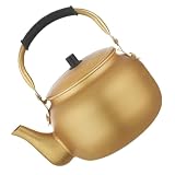 EPIGEIST Aluminium Wasserkocher Robuster Kleiner Teekessel mit Hitzebeständigem Boden Kühlen Griffen Geeignet für Gasherde und Induktionskochfelder Praktischer Küchenboiler für H