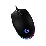 Logitech G203 Gaming-Maus mit anpassbarer LIGHTSYNC RGB-Beleuchtung, 6 programmierbare Tasten, spieletauglicher Sensor, Abtastung mit 8.000 DPI, Geringes Gewicht - Schw