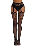 Adove Sexy Strapsstrümpfe Schwarz Für Damen Strapse Mit Strümpfe Und H