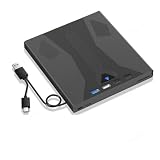 ISTOVO Externer Optischer Blu-Ray-Laufwerk Unterstützt 100G-Disc USB 3.0 und Typ-C DVD/CD/BD-Player für PC, Laptop und Desktop 3D-Optical-Blu-Ray-Laufwerk