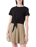 ONLY Women's ONLMAY S/S Short Knot TOP JRS T-Shirt, Black, M