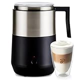 Tchibo Induktionsmilchaufschäumer, 479.1 g Kapazität, elektrischer Kaffee-Aufschäumer für heißen und kalten Milchschaum, mit Touch-Taste und automatischer Abschaltfunktion, spü