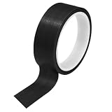 Misuyue 30mm Antistatisch Teflonband Gewindedichtband, Hitzebeständiges bis 300℃, Teflon Klebeband PTFE Glasgewebeband 10m/32.8ft für Vakuumiermaschine Impulsversiegeler (Schwarz)