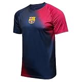 Icon Sports Unisex-Erwachsene Modern/tailliert T-Shirt, FC Barcelona | Eclipse, Larg