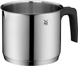 WMF Milchtopf Induktion ohne Deckel 14 cm, kleiner Topf 1,7l, Milchkochtopf Cromargan Edelstahl poliert, Schüttrand, Kunststoffgriff, spülmaschinengeeig