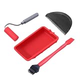 Holzkleber-Applikator | Handkleberolle mit Pinselstreuer-Werkzeugset | Wiederverwendbares Holzleim-Set für die Reparatur von Möb