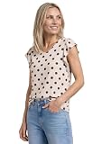 Damen Shirt mit V-Neck und Volant-Ä