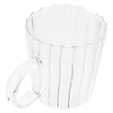 Ciieeo kleines Milchkännchen Kaffeetassen mit Deckel Milchausgießer Krug Kindersaft milchaufschäumer milch schäumer mini wasserkocher Milchglas Milchaufbewahrungsbehälter Transp