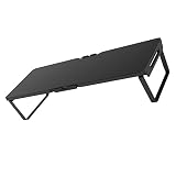 CAXUSD Monitorständer Schreibtisch-riser-organizer Computerregal Ständer Für Laptop Riser-unterstützung Überwachen Faltbare Computermonitorerhöhung Laptop-monitor Aluminiumlegierung Black