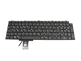 Dell NN0MK Original Tastatur DE (deutsch) grau/schwarz mit Backlight für Precision 15 (7550), 17 (7750)