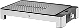 WMF Lono Tischgrill flach & gerippt, Elekrogrill mit variabler Temperatureinstellung, 2300 W, edelstahl matt, Grillplatte elektrisch g