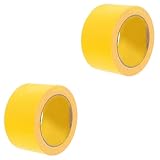 GETAJGHSD 2 Rollen Wasserdichtes Gewebeband Schneidbares Dichtungsband Paketklebeband Farbiges Band Farbiges Klebeband Dekoratives Klebeband Klebeband, Strapazierfähig Bodenband Yellow