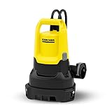 Kärcher SP 16.000 Dual Flachsaug-Tauchpumpe für Schmutzwasser, Fördermenge 16.000 l/h, Eintauchtiefe max.7m, für Schmutzwasser mit Partikeln bis 20mm Größe, Restwasserhöhe 1